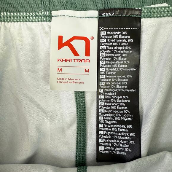 Kari Traa Base Layer Pants Green Camo Size Medium Winter Long Johns - Picture 2 of 5